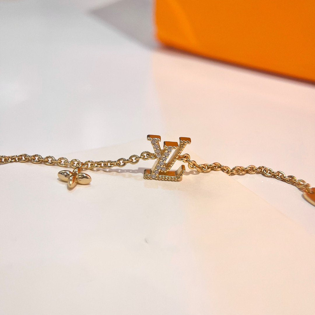 [Clover Jewels]LOGO STAR MOTIF GOLD BRACELET