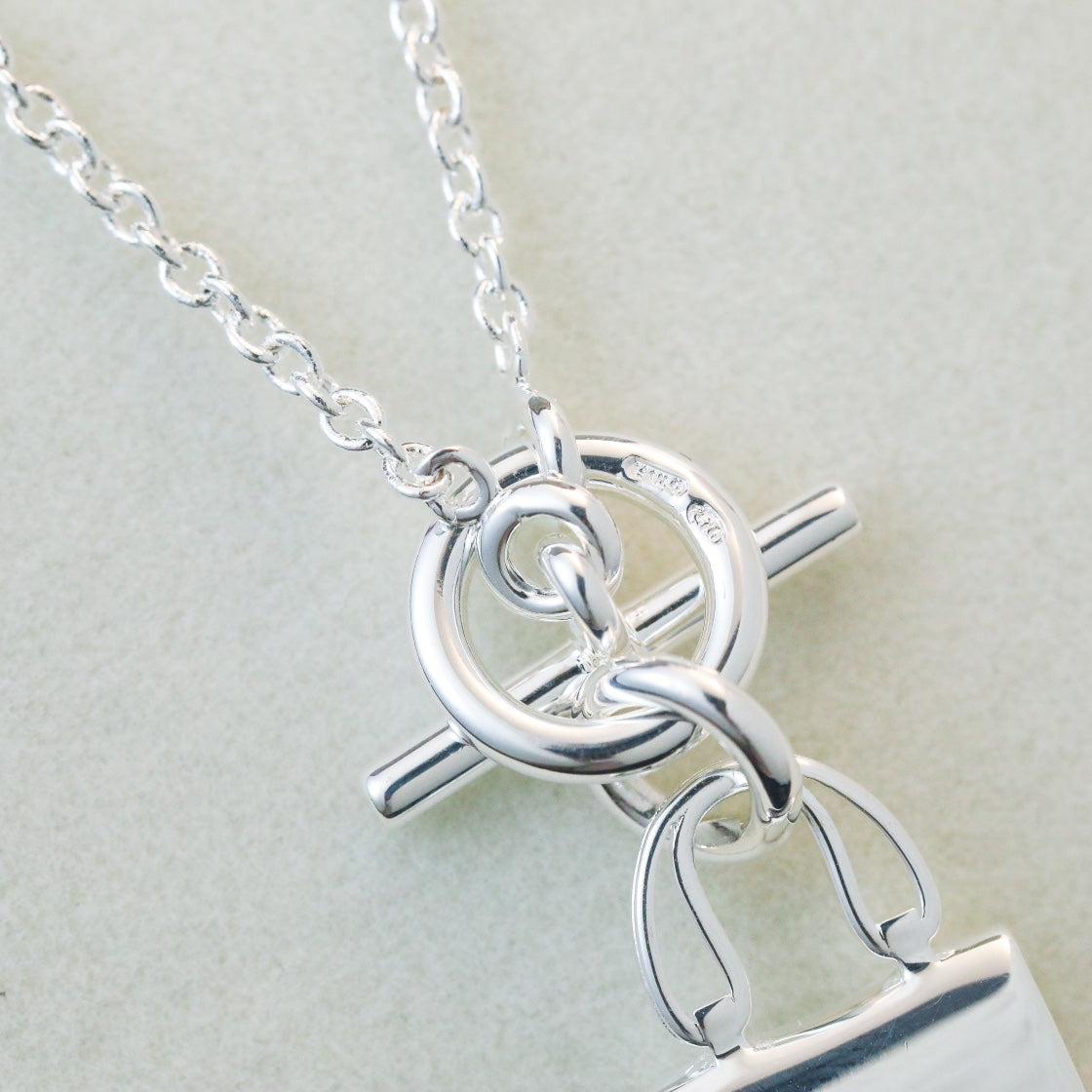 [Clover Jewels]POP H PEDANT SILVER NECKLACE