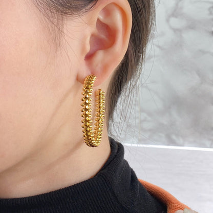 [Clover Jewels]CLASH HOOP EARRINGS