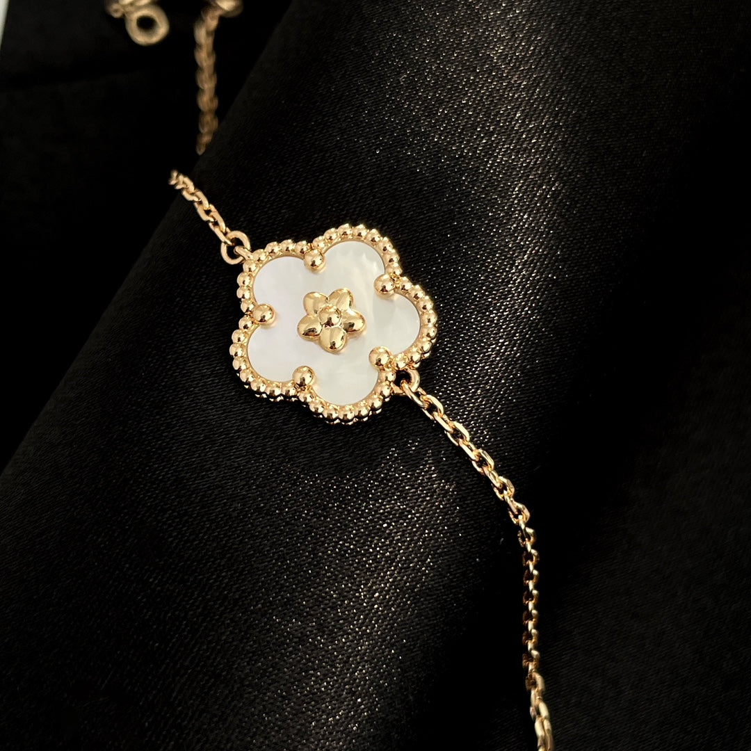 [Clover Jewels]LUCKY SPRING ROSE GOLD MOP BRACELET