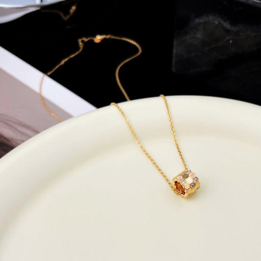 [Clover Jewels]BEE MINI PEDANT DIAMOND NECKLACE