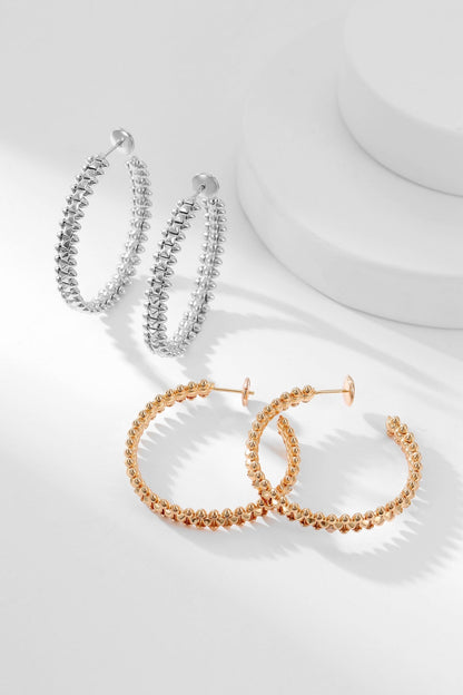 [Clover Jewels]CLASH HOOP EARRINGS