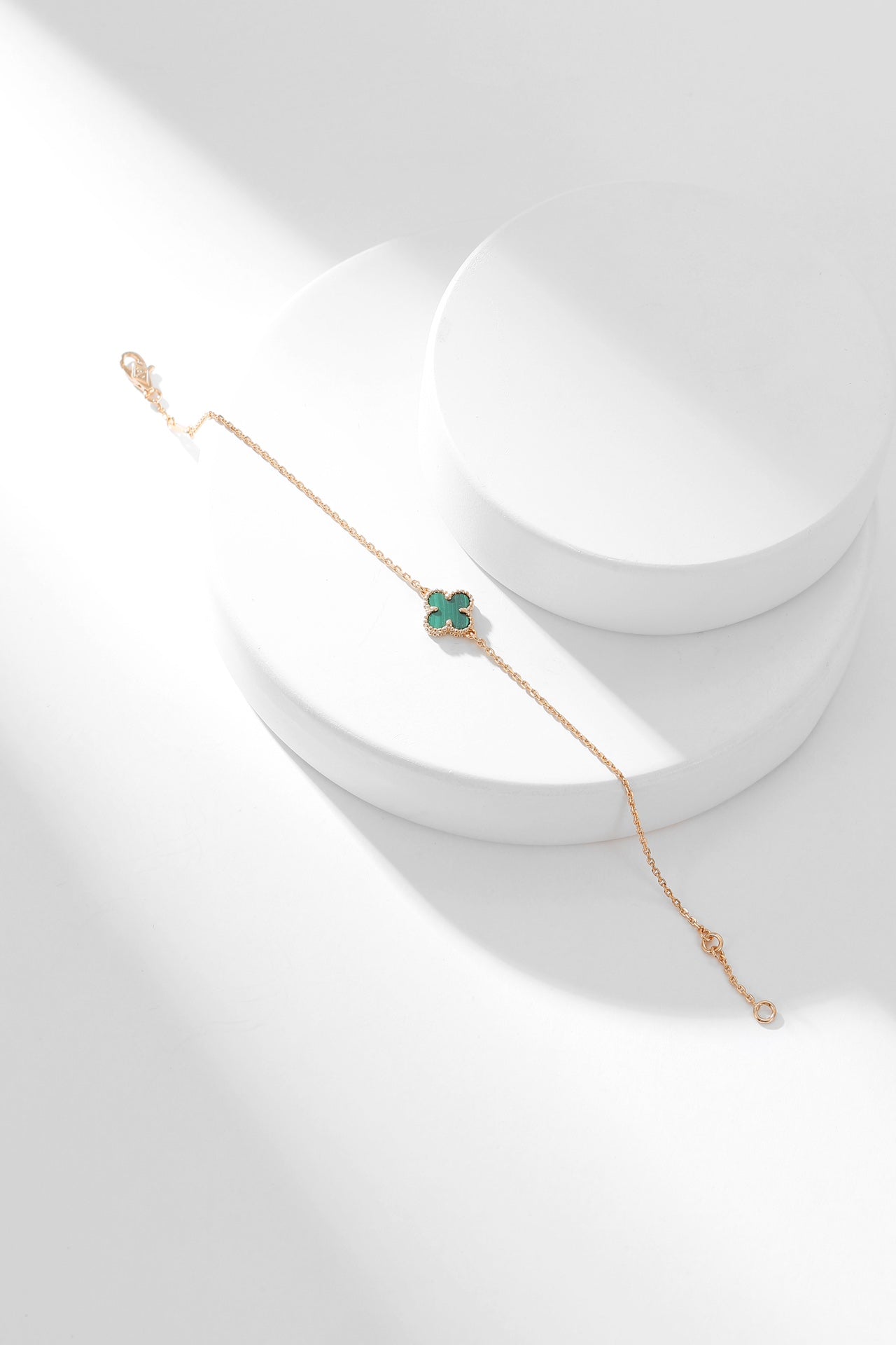 [Clover Jewels]CLOVER BRACELET MALACHITE 1 MOTIF