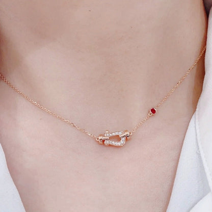 [Clover Jewels]FORCE 10 DIAMOND PINK GOLD NECKLACE