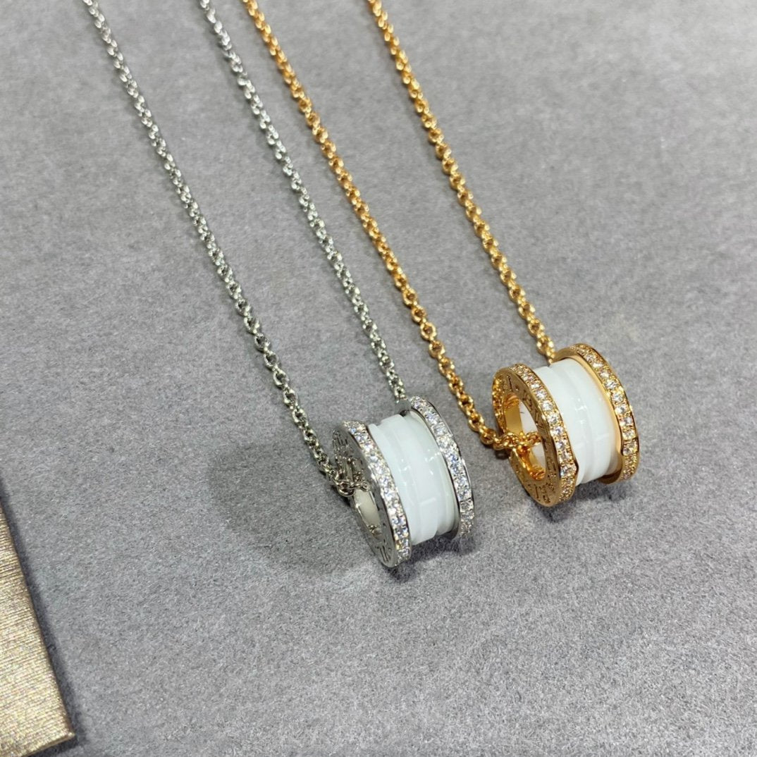 [Clover Jewels]ZERO 1 DIAMOND CERAMIC NECKLACE