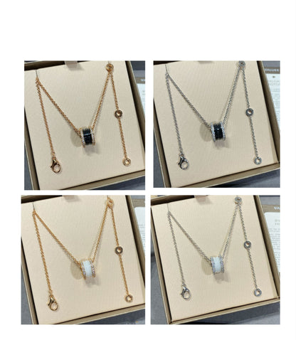 [Clover Jewels]ZERO 1 DIAMOND CERAMIC NECKLACE