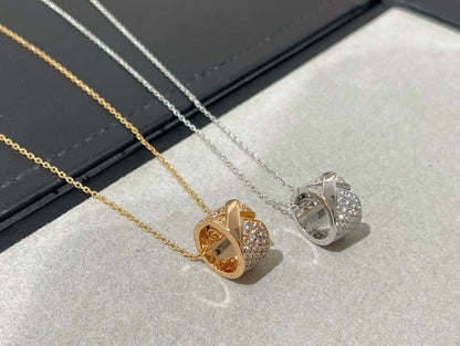 [Clover Jewels]LIENS EVIDENCE DIAMOND PAVED NECKLACE