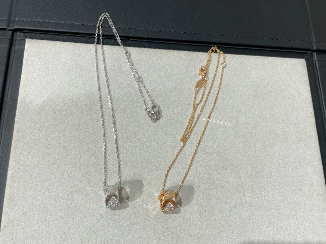 [Clover Jewels]LIENS EVIDENCE DIAMOND PAVED NECKLACE