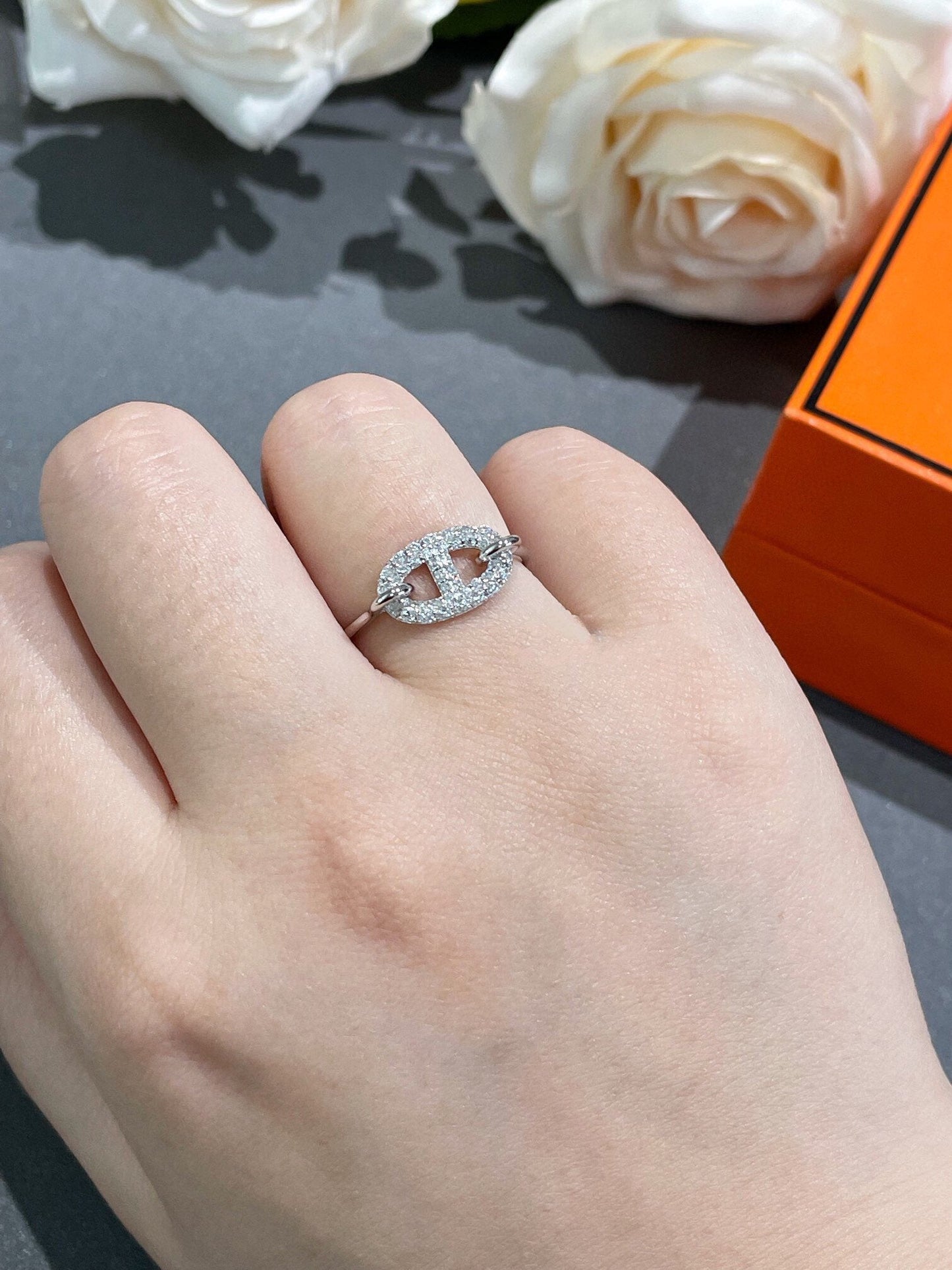 [Clover Jewels]RONDE SMALL DIAMOND RING