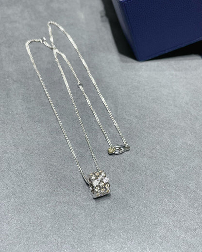 [Clover Jewellry]BEE LOVE DIAMOND PAVED 3 ROW NECKLACE