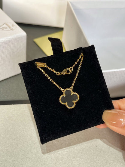 [Clover Jewels]CLOVER ROCK CRYSTAL ROSE GOLD NECKLACE