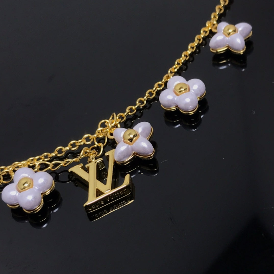 [Clover Jewels]LOGO 6 MOTIF STAR AND SUN GOLD BRACELET