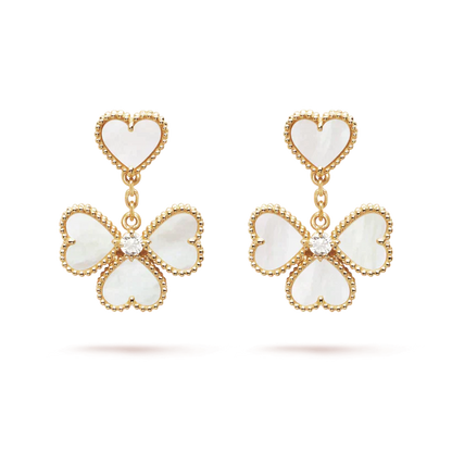 [Clover Jewels]CLOVER SWEET WHITE MOP EARRINGS