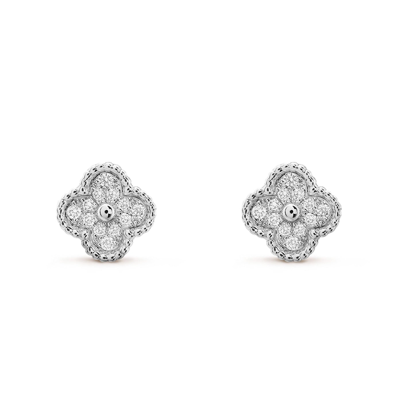 [Clover Jewels]CLOVER MINI DIAMOND STUD EARRINGS