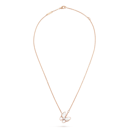 [Clover Jewels]BUTTERFLY MOP DIAMOND NECKLACE