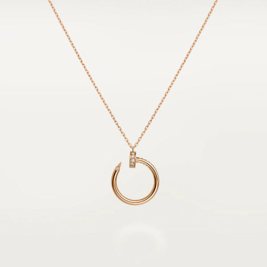 [Clover Jewels]JUSTE NECKLACE PINK GOLD