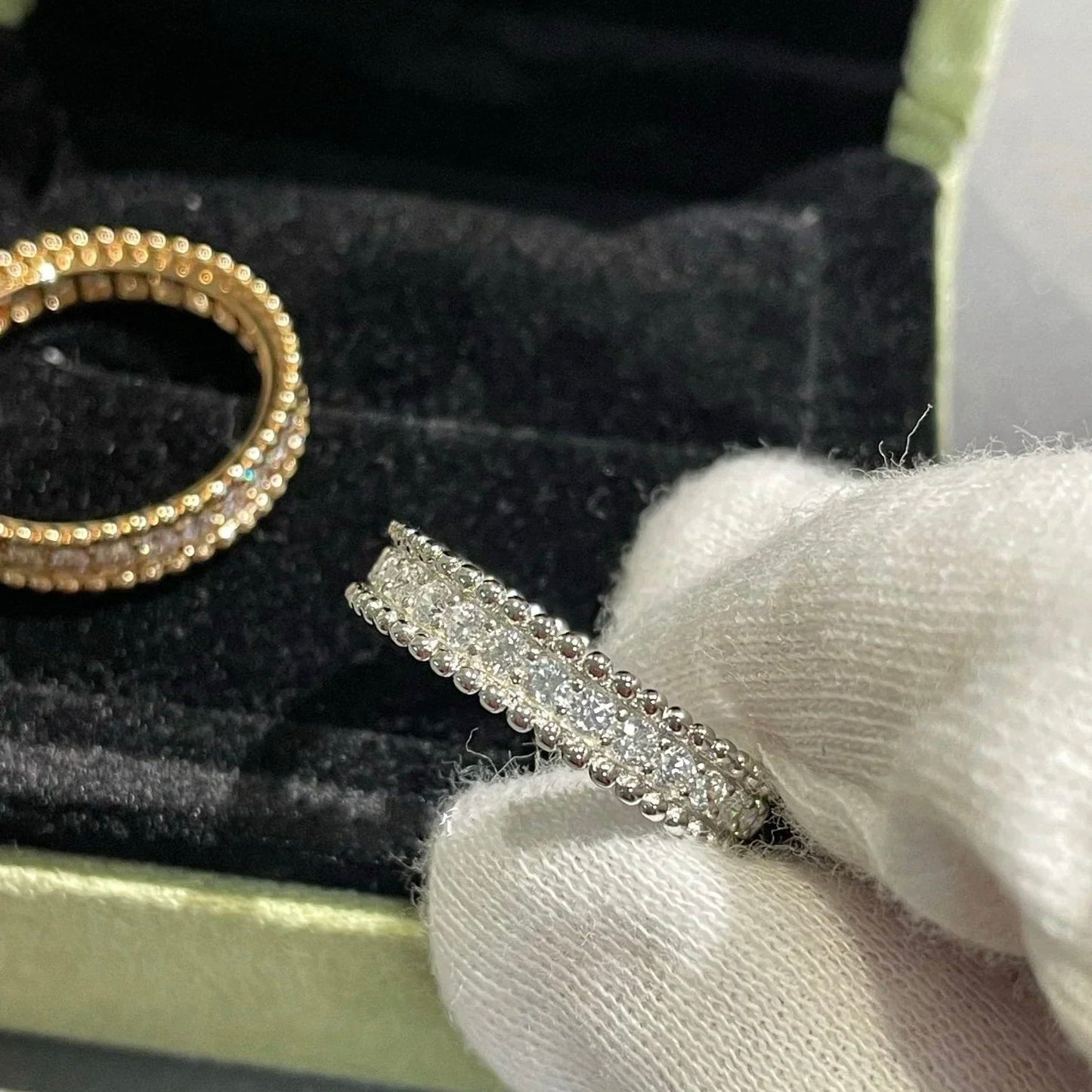 [Clover Jewels]PERLEE DIAMOND ROSE GOLD RING