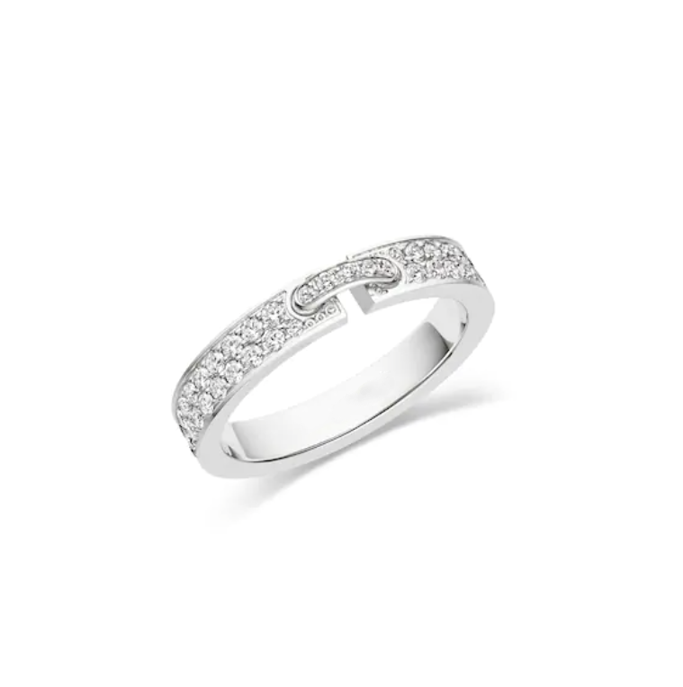 [Clover Jewels]ALLIANCE LIENS VIDENCE PAVED DIAMOND 4MM RING