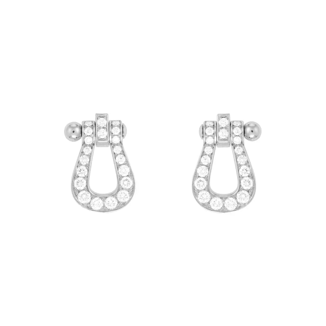 [Clover Jewels]FORCE 10 FULL DIAMOND STUD EARRINGS MINI MODEL