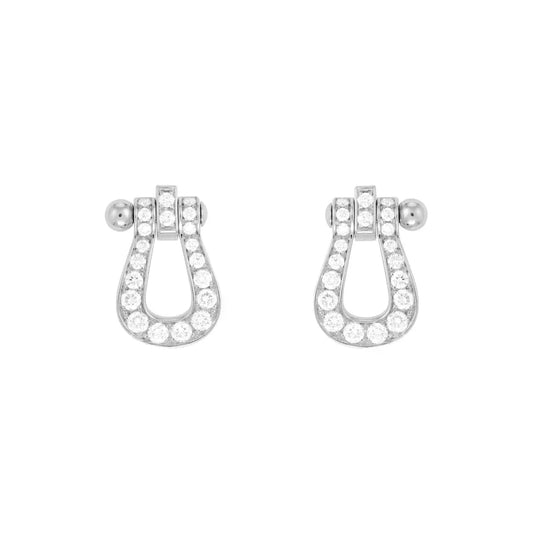 [Clover Jewels]FORCE 10 FULL DIAMOND STUD EARRINGS MINI MODEL