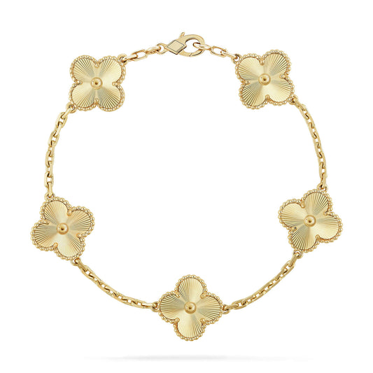 [Clover Jewels]CLOVER 5 FLOWERS LASER BRACELET