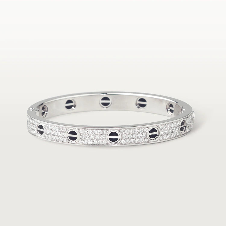 [Clover Jewels]LOVE BRACELET 6.1MM DIAMOND-PAVED CERAMIC