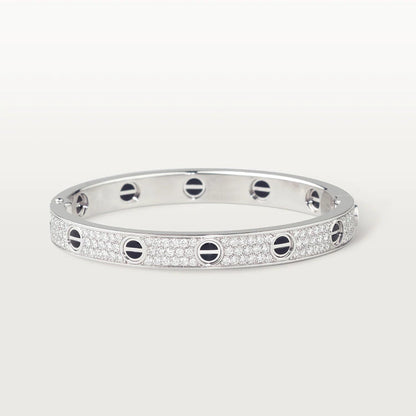 [Clover Jewels]LOVE BRACELET 6.1MM DIAMOND-PAVED CERAMIC