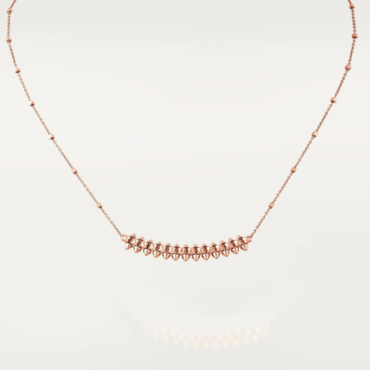 [Clover Jewels]CLASH PINK GOLD NECKLACE