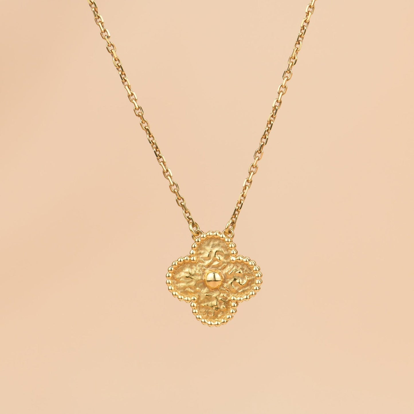 [Clover Jewels]CLOVER 15MM  BRONZING NECKLACE