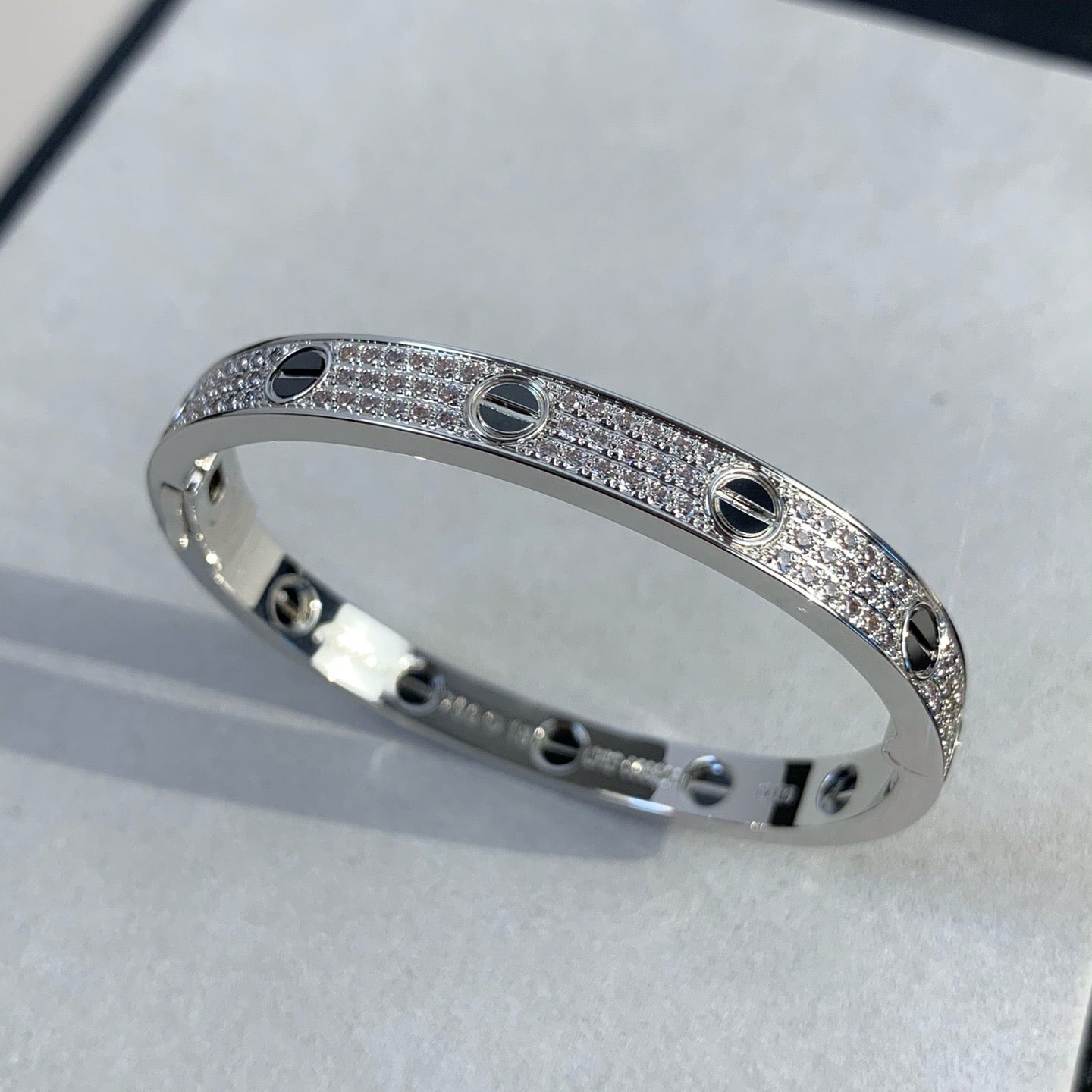 [Clover Jewels]LOVE BRACELET 6.1MM DIAMOND-PAVED CERAMIC