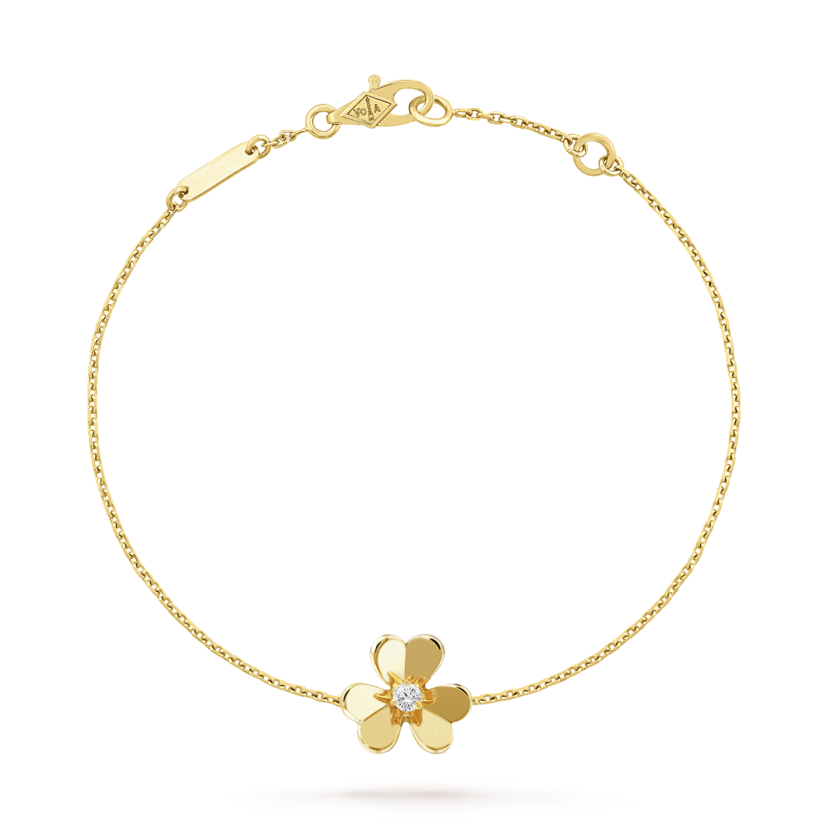 [Clover Jewels]FRIVOLE GOLD FLOWER PINK MALACHITE BRACELET