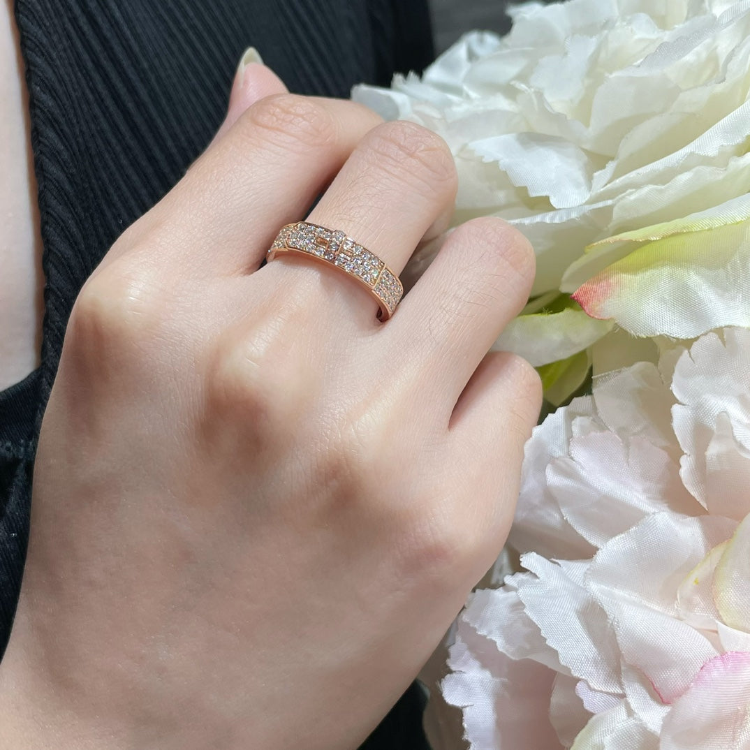 [Clover Jewels]KELLY PINK GOLD DIAMOND RING