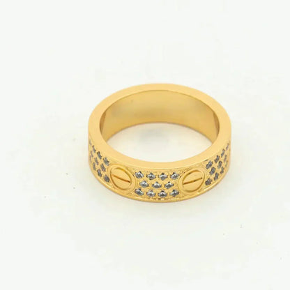 [Clover Jewels]LOVE RING 5.5MM DIAMONDS PAVED