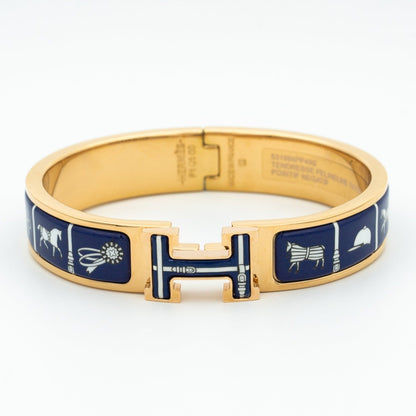 [Clover Jewels]H BRACELET BLUE CERAMIC