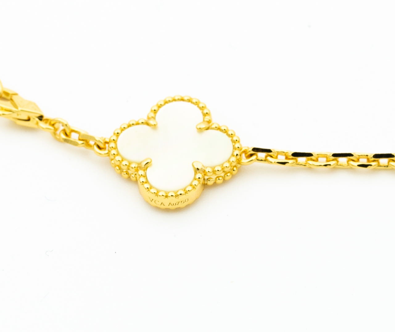 [Clover Jewels]CLOVER BRACELET 5 MOTIFS ONYX MOP