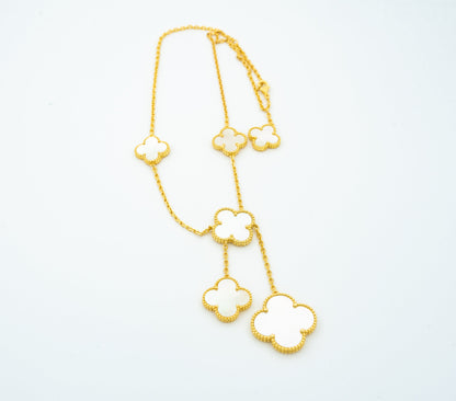 [Clover Jewels]CLOVER MOTHER OF PEARL NECKLACE 6 MOTIF