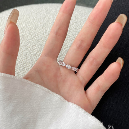 [Clover Jewels]Exquisite Pear Cut Tennis Ring