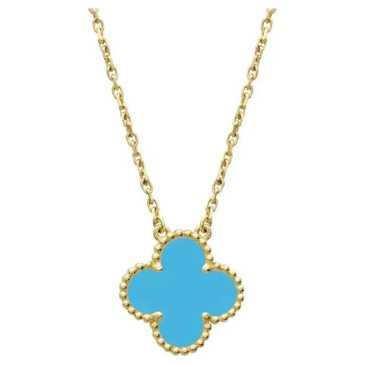 [Clover Jewels]CLOVER 15MM VINTAGE TURQUOISE NECKLACE