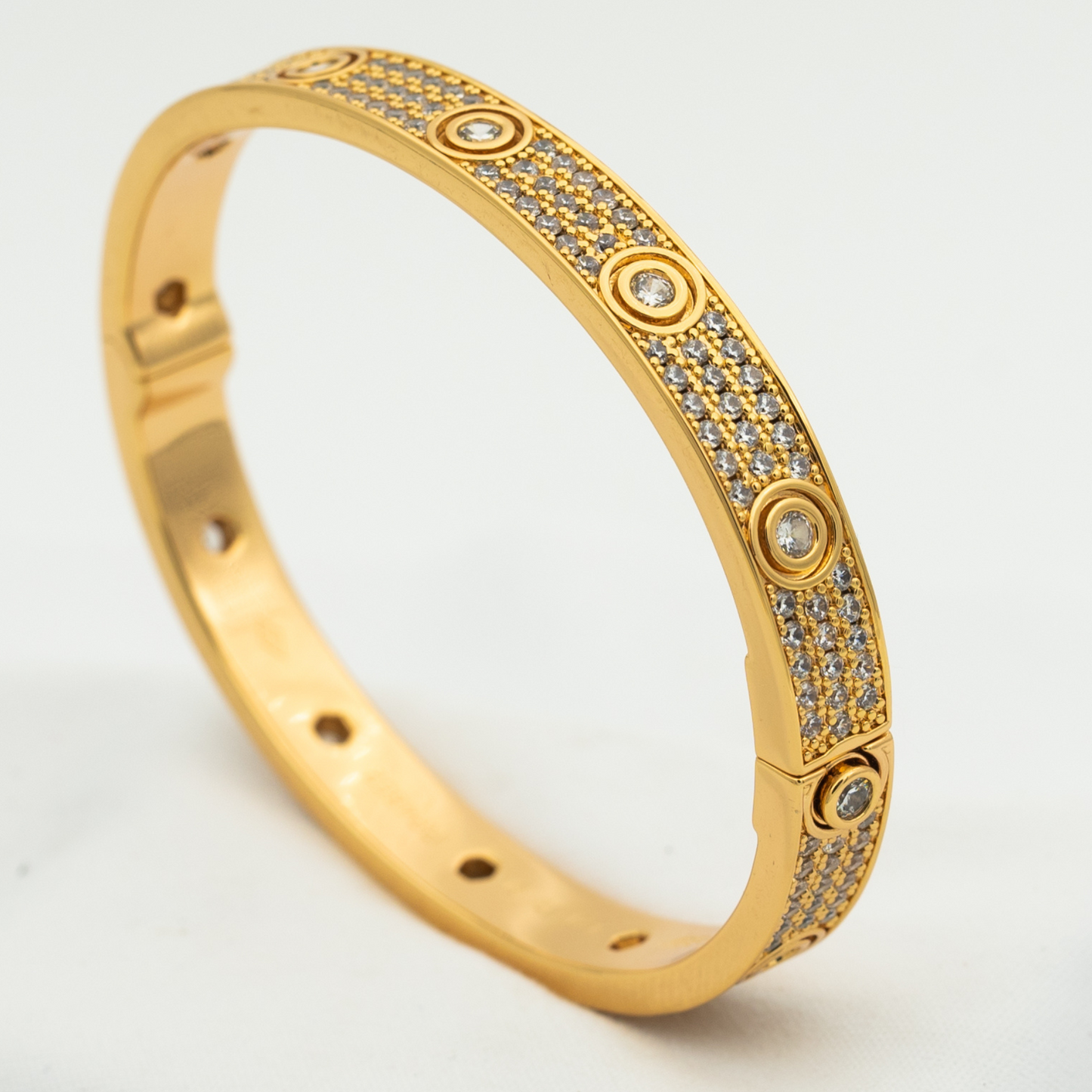 [Clover Jewels]LOVE BRACELET 6.1MM DIAMOND-PAVED 10 BIG DIAMONDS