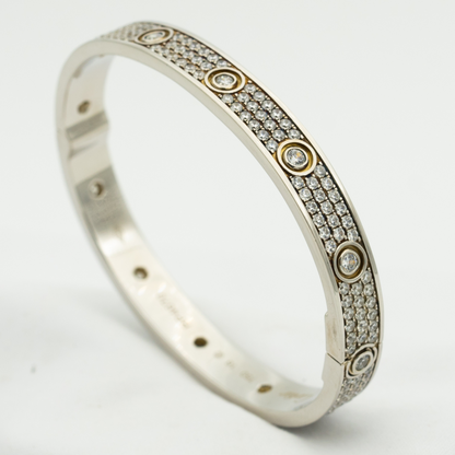 [Clover Jewels]LOVE BRACELET 6.1MM DIAMOND-PAVED 10 BIG DIAMONDS