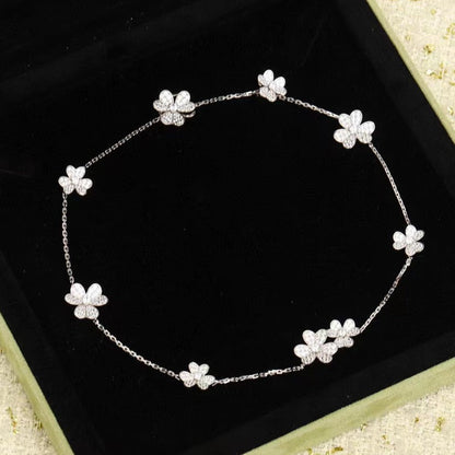 [Clover Jewels]FRIVOLE SILVER 9 FLOWERS NECKLACE