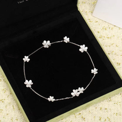 [Clover Jewels]FRIVOLE SILVER 9 FLOWERS NECKLACE