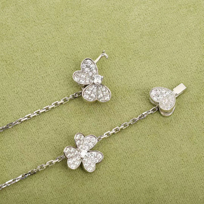 [Clover Jewels]FRIVOLE SILVER 9 FLOWERS NECKLACE