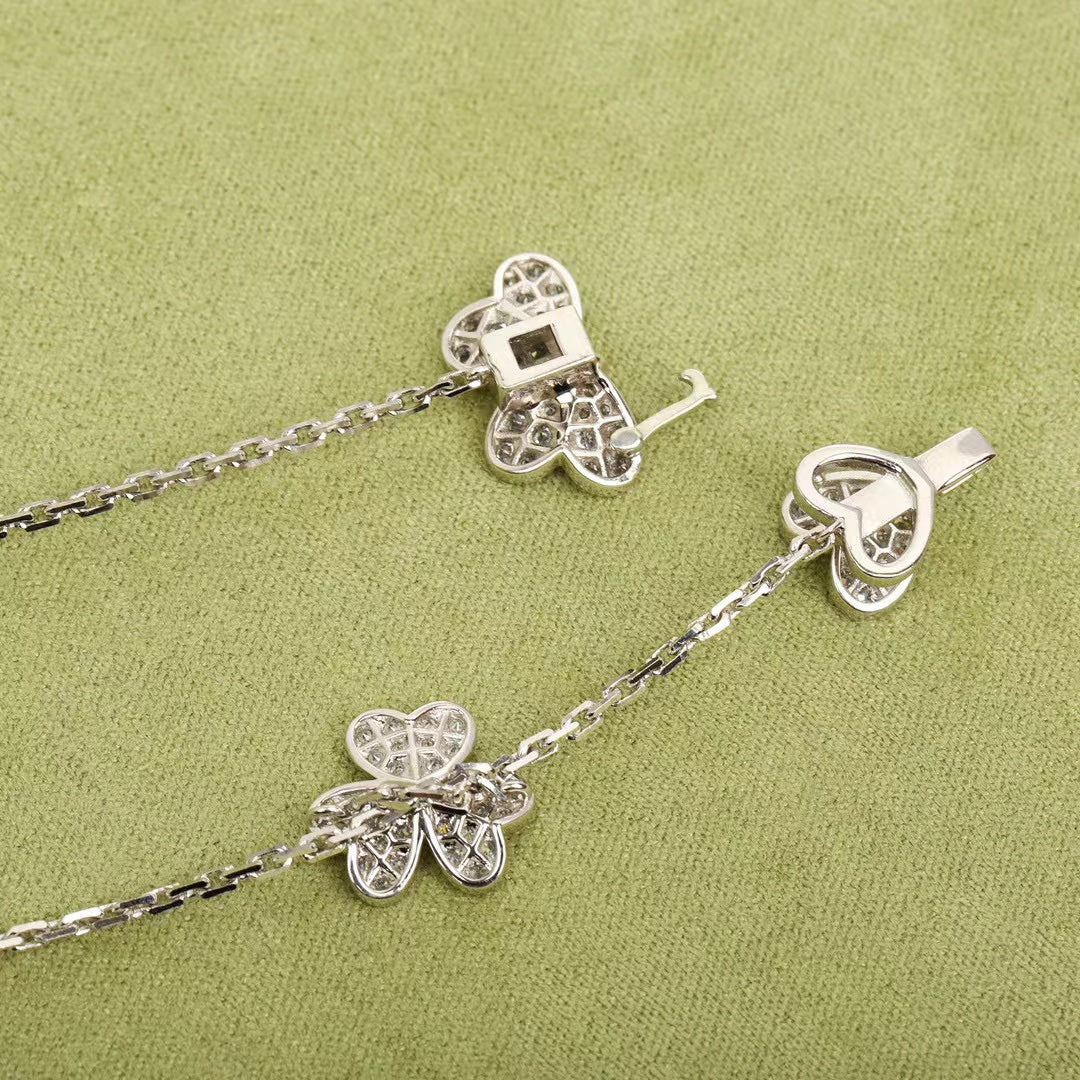 [Clover Jewels]FRIVOLE SILVER 9 FLOWERS NECKLACE