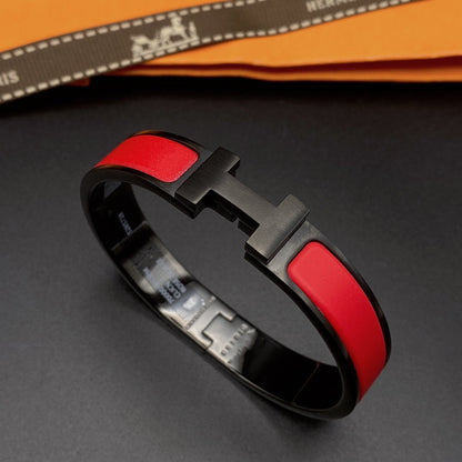 [Clover Jewels]CLIC HM SO BLACK RED BRACELET