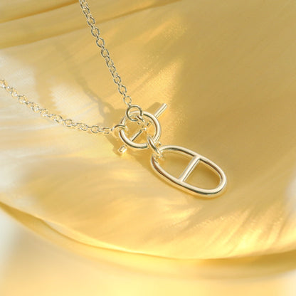 [Clover Jewels]HM CHAINE D'ANCRE PENDANT NECKLACE STERLING SILVER