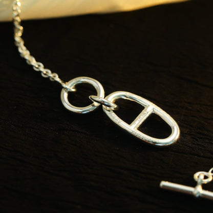 [Clover Jewels]HM CHAINE D'ANCRE PENDANT NECKLACE STERLING SILVER