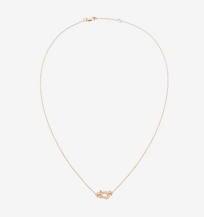 [Clover Jewels]FORCE 10 DIAMOND PINK GOLD NECKLACE MINI MODEL