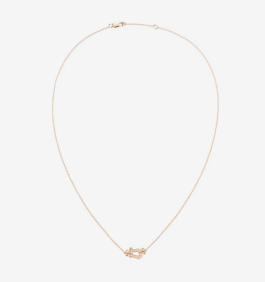 [Clover Jewels]FORCE 10 DIAMOND PINK GOLD NECKLACE MINI MODEL