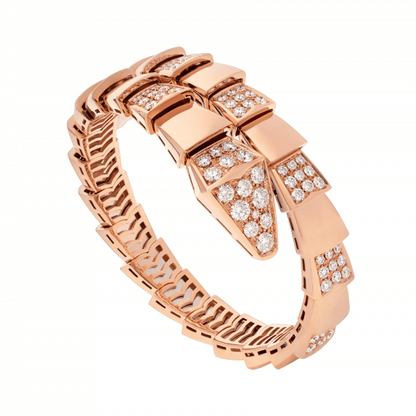 [Clover Jewels]SERPENTI WIDE BRACELET PINK GOLD DIAMOND